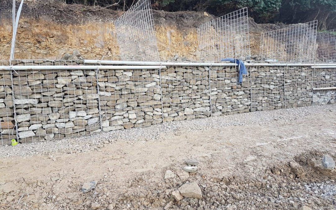 Gabion Wall, M62